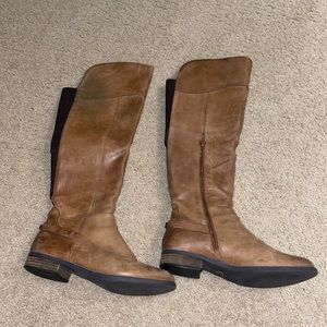 Steve Madden knee-high brown boots. Size 8.5
